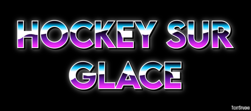 Hockey sur glace Efecto de Texto