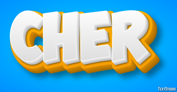 Cher Text effect