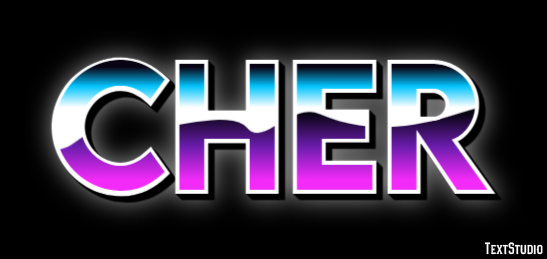 Cher Text effect
