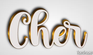 Cher Text effect