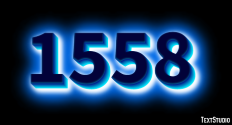 1558 Text effect