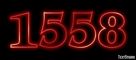 1558 Text effect