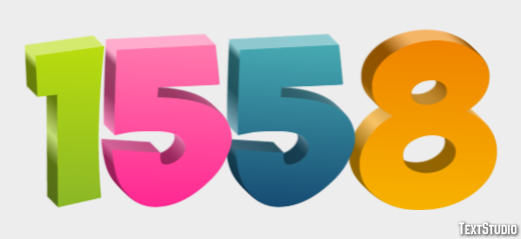 1558 Text effect