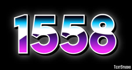 1558 Text effect