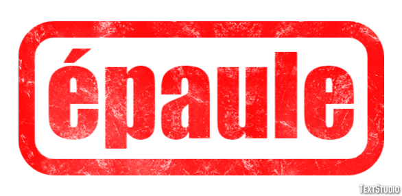 épaule Effet de texte