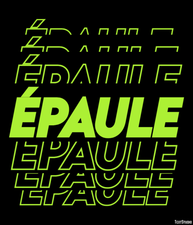 épaule Effet de Texte