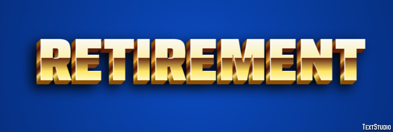 Retirement Text Effect