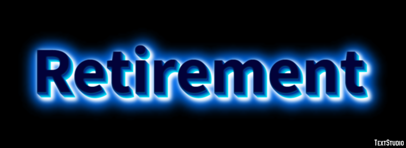 Retirement Text Effect