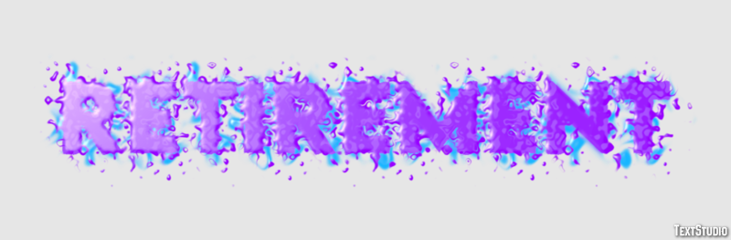 Retirement Text Effect