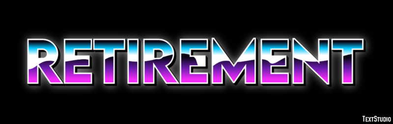 Retirement Text Effect