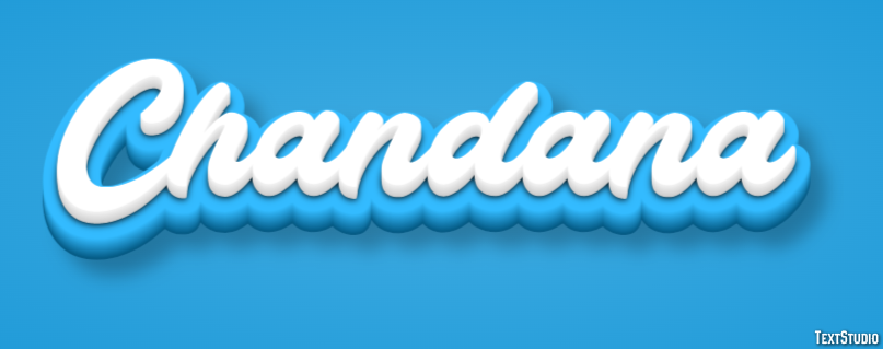Chandana Efeito de texto