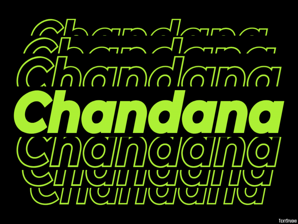 Chandana Text Effect