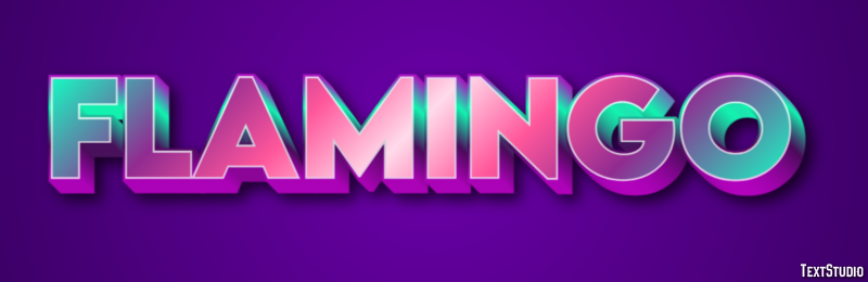 Flamingo Efekt tekstowy