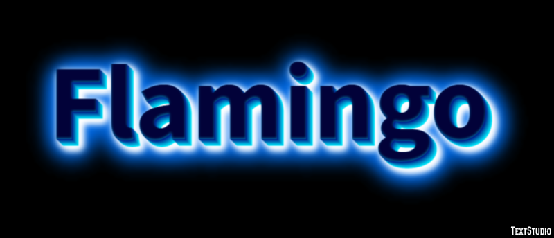Flamingo Tekst Effect