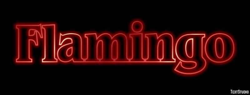 Flamingo Texteffekt
