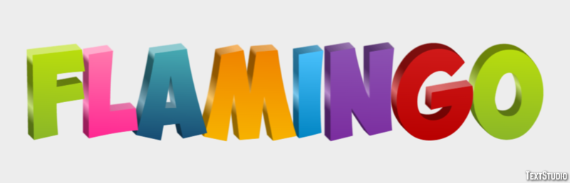 Flamingo テキスト効果