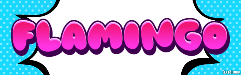 Flamingo Efekt tekstowy