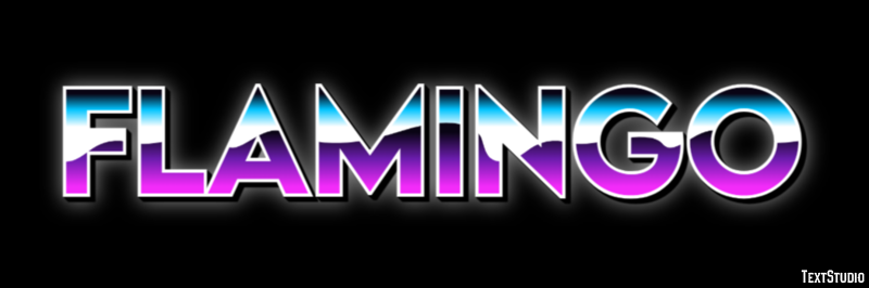 Flamingo Tekst Effect