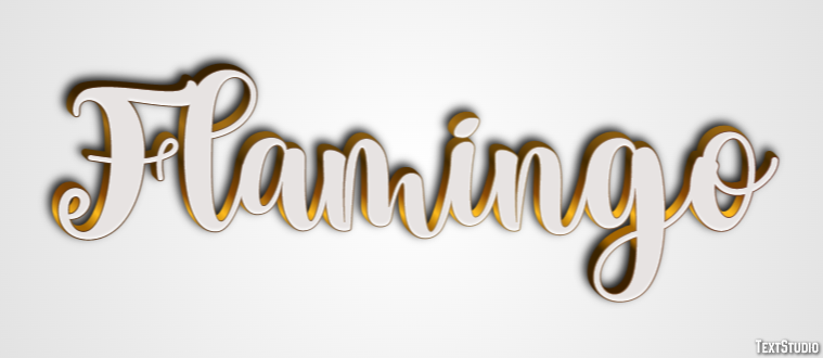 Flamingo Texteffekt
