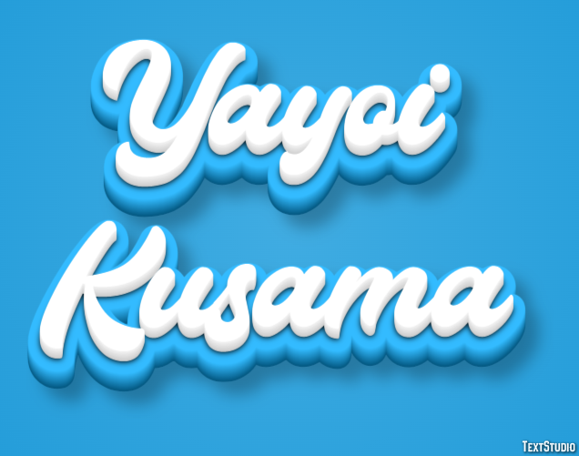 Yayoi Kusama Text Effect