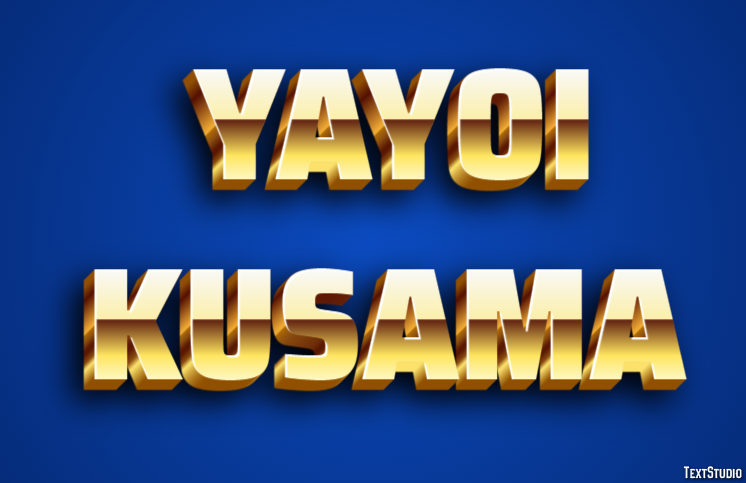 Yayoi Kusama Texteffekt