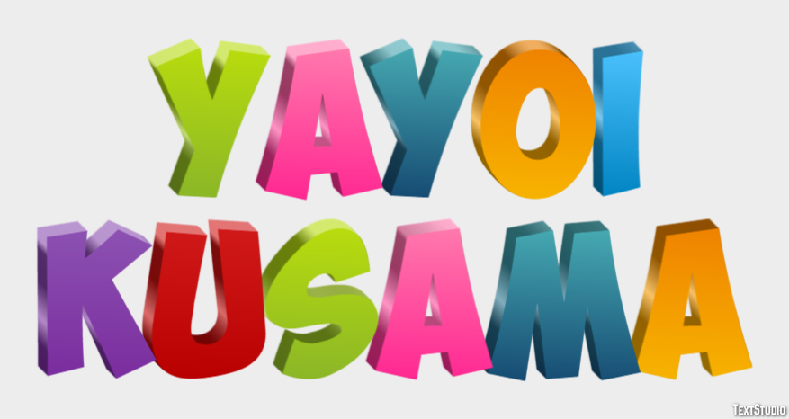 Yayoi Kusama Text Effect