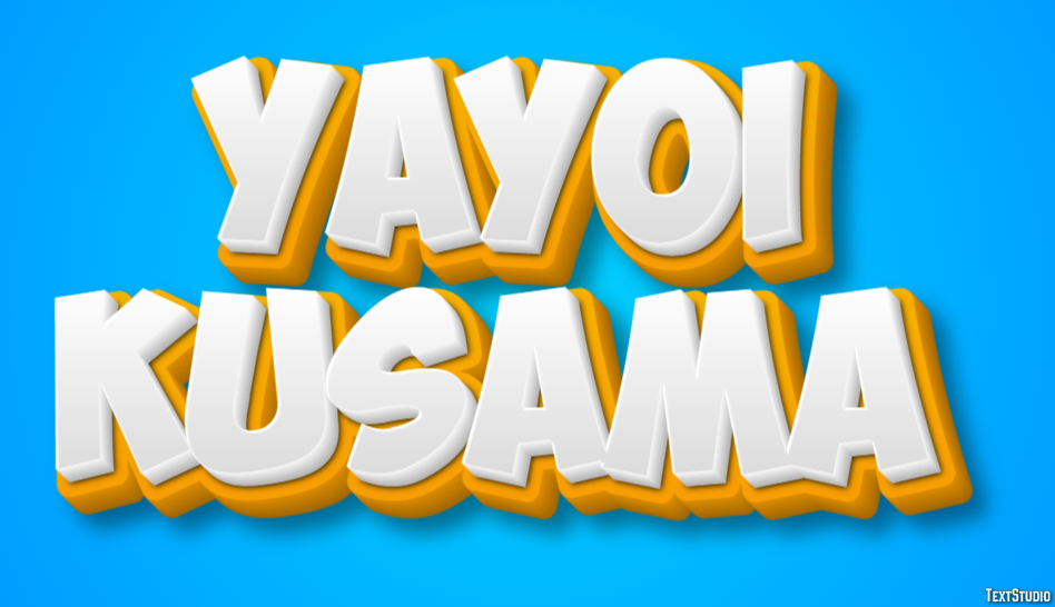 Yayoi Kusama Text Effect
