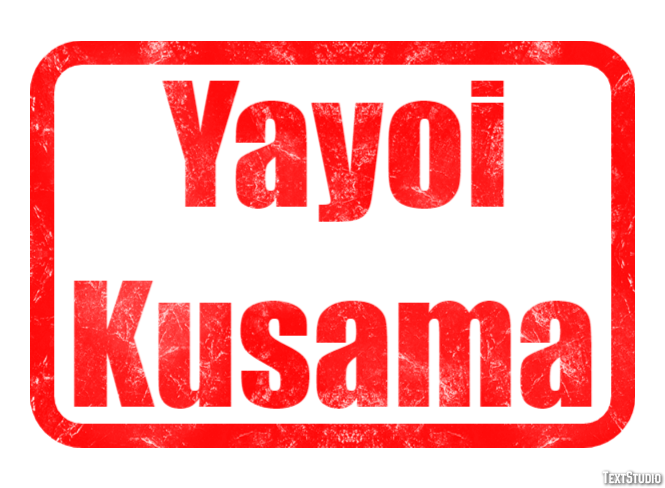 Yayoi Kusama Text Effect