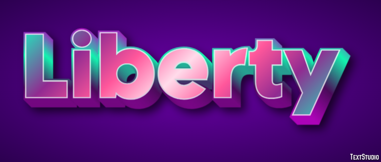 Liberty Efekt tekstowy