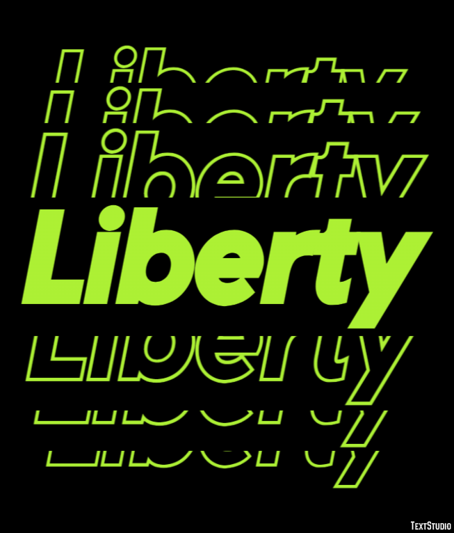 Liberty Efekt tekstowy