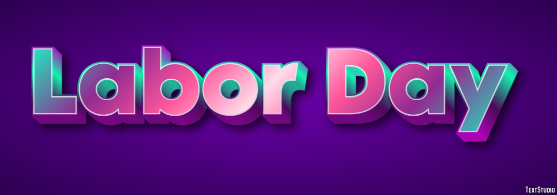 Labor Day Texteffekt
