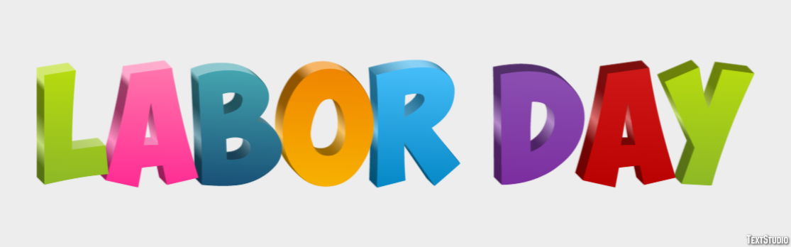 Labor Day Texteffekt