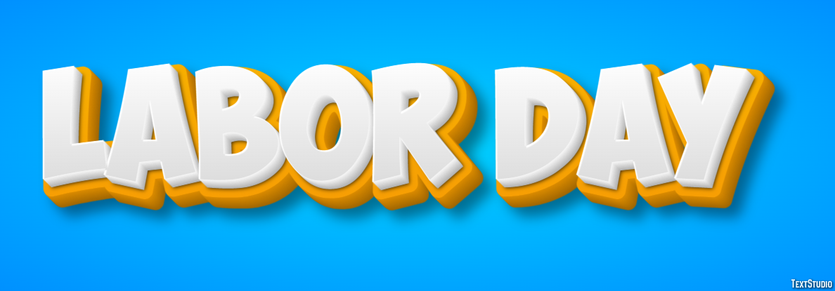 Labor Day Texteffekt