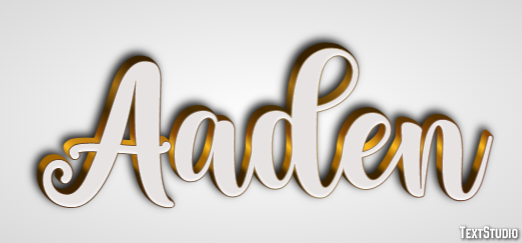 Aaden Efeito de texto