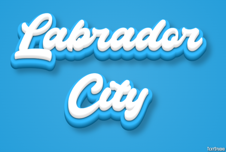 Labrador City Effetto testo