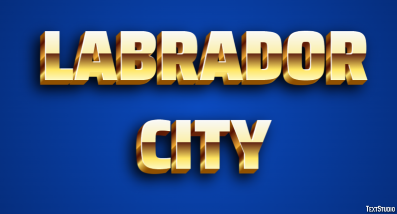 Labrador City Effetto testo