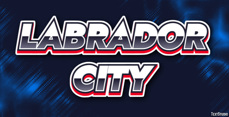 Labrador City Effetto testo