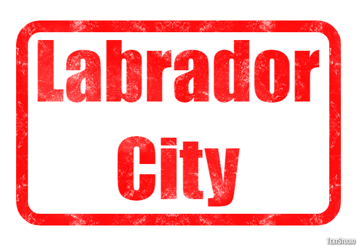 Labrador City Effetto testo