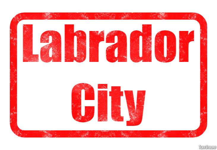 Labrador City Effetto testo