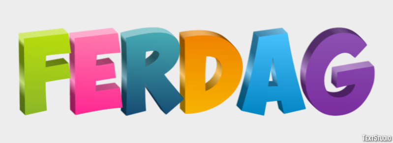 Ferdag テキスト効果
