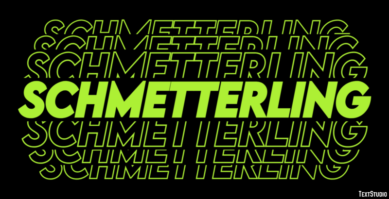 Schmetterling Text Effect
