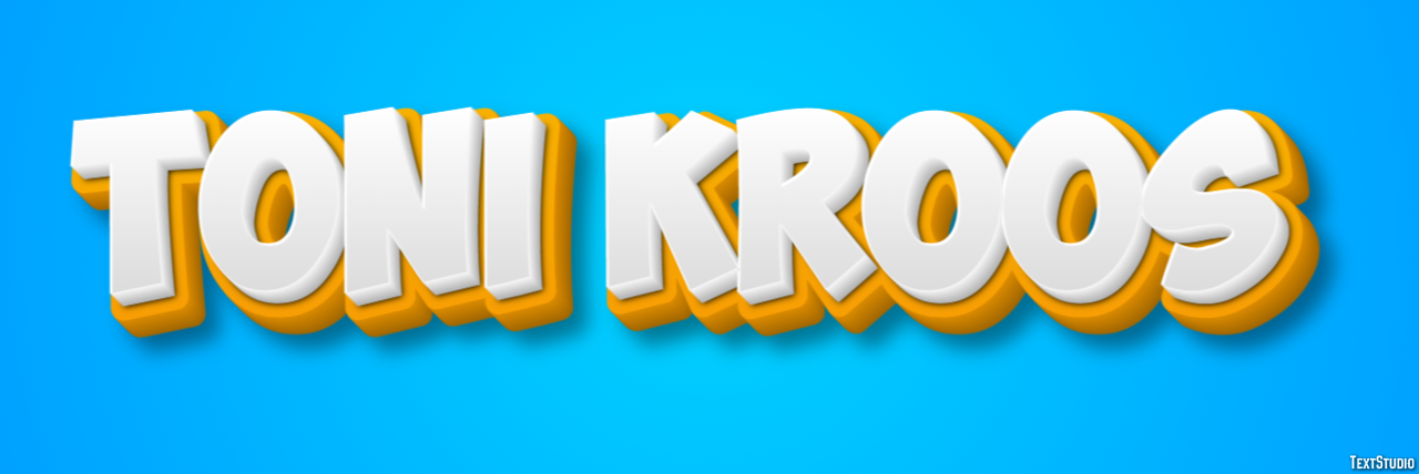 Toni Kroos Efeito de texto