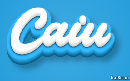 Caiu Effet de texte