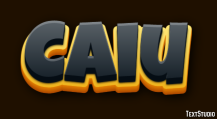 Caiu Effet de texte