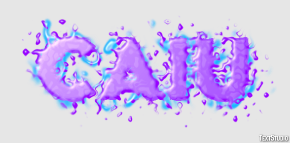 Caiu Effet de texte