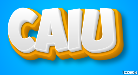 Caiu Effet de texte