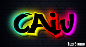 Caiu Effet de texte
