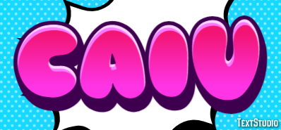 Caiu Effet de texte