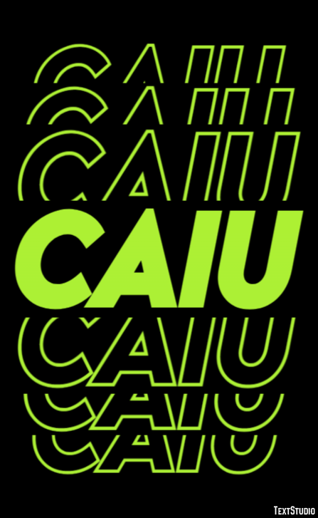Caiu Effet de texte