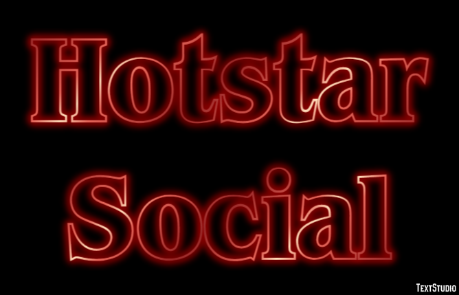 Hotstar Social Texteffekt